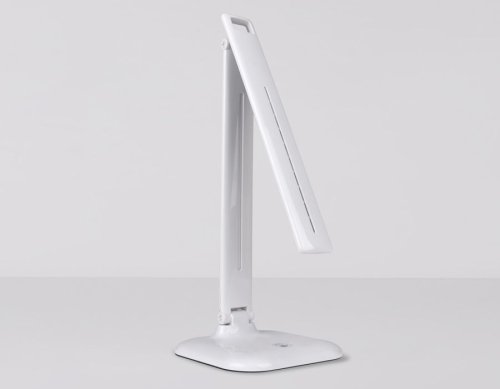 Настольная лампа офисная LED DE500 Ambrella light белая 1 лампа, основание белое металл в стиле хай-тек современный  фото 5