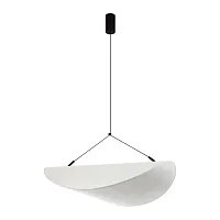 Светильник подвесной LED Silk 7067/36L Odeon Light белый на 1 лампу, основание чёрное в стиле минимализм 