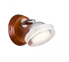 Бра LED Natura W075.1 Led venge Lucia Tucci прозрачный 1 лампа, основание коричневое в стиле кантри 