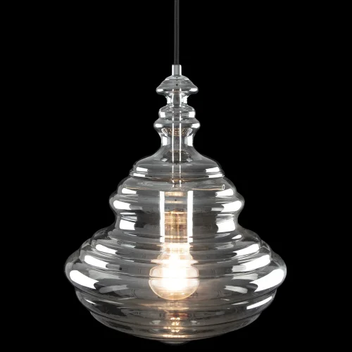 Светильник подвесной La Scala 2075-B LOFT IT чёрный 1 лампа, основание хром в стиле современный выдувное фото 4
