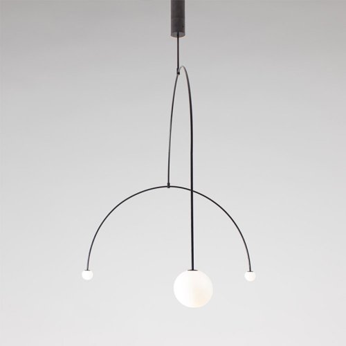 Светильник подвесной LINES C 140818-26 ImperiumLoft белый 3 лампы, основание чёрное в стиле минимализм  фото 2