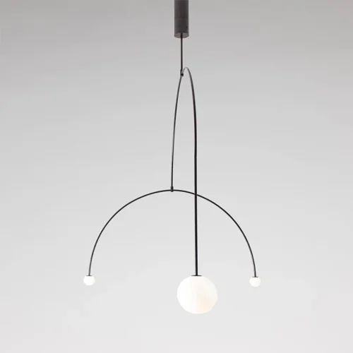 Светильник подвесной LINES C 140818-26 ImperiumLoft белый 3 лампы, основание чёрное в стиле минимализм  фото 2