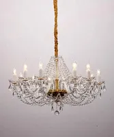 Люстра подвесная  Simone 1736-12P Favourite без плафона на 12 ламп, основание жёлтое золотое в стиле современный 