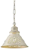 Светильник подвесной 308-003-01 Velante белый 1 лампа, основание белое в стиле восточный 