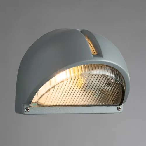 Настенный светильник URBAN A2801AL-1GY Arte Lamp уличный IP54 серый 1 лампа, плафон прозрачный в стиле современный E27 фото 2