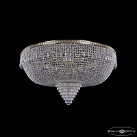 Люстра потолочная хрустальная 19271/145IV G Bohemia Ivele Crystal прозрачная на 22 лампы, основание золотое в стиле классика sp