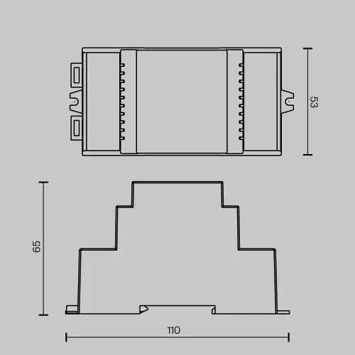 Релейный модуль DALI DT7 четырёхканальный 4x12A DIN 721021 Maytoni на 1 , основание белое в стиле фото 2