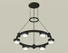 Светильник подвесной XR92051101 Ambrella light чёрный 6 ламп, основание чёрное в стиле хай-тек модерн 