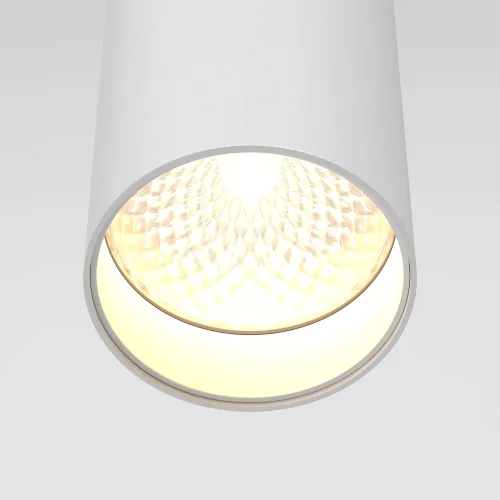 Светильник подвесной LED FOCUS LED P072PL-L12W3K Maytoni белый 1 лампа, основание белое в стиле современный хай-тек трубочки фото 3