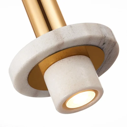Светильник подвесной Pietra SL1210.503.01 ST-Luce белый 1 лампа, основание золотое в стиле современный  фото 3