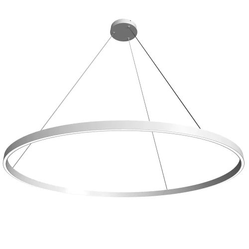 Светильник подвесной LED Rim MOD058PL-L65W3K Maytoni белый 1 лампа, основание белое в стиле современный хай-тек минимализм кольца