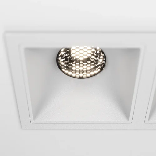 Светильник точечный Alfa LED DL043-02-10W4K-SQ-W Maytoni белый на 2 лампы, основание белое в стиле современный фото 10