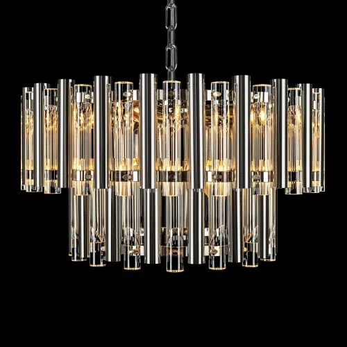 Люстра подвесная Boucle 10438/8 LOFT IT прозрачная на 8 ламп, основание никель в стиле современный фото 6 Люстра подвесная Boucle 10438/8 LOFT IT прозрачная на 8 ламп, основание никель в стиле современный фото 6