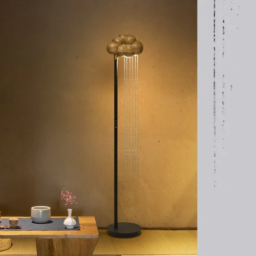 Торшер TELSE Dark brown 212085-23 ImperiumLoft коричневый на 1 лампу, основание чёрное в стиле современный фото 12