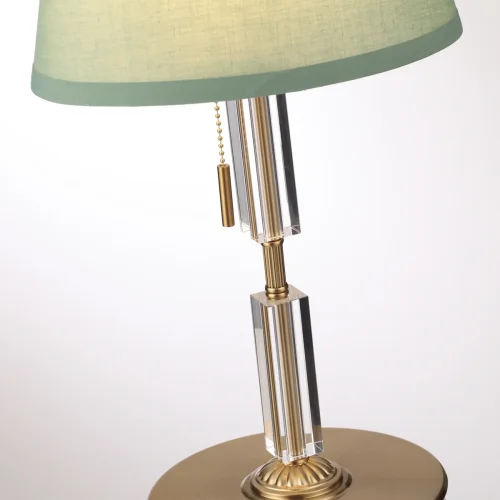 Настольная лампа London 4887/1T Odeon Light зелёная 1 лампа, основание бронзовое металл в стиле классический  фото 3