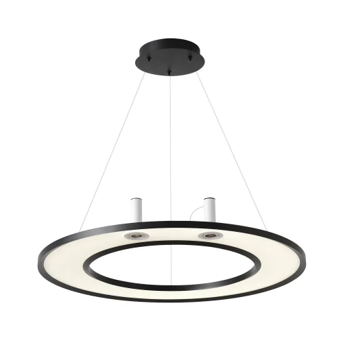 Светильник подвесной LED CONTOUR SP50W LED BLACK Crystal Lux белый на 1 лампу, основание чёрное в стиле современный фото 4