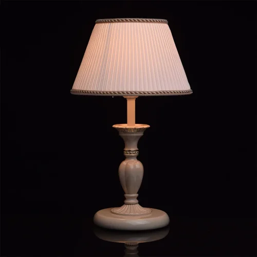 Настольная лампа Ариадна 450033801 MW-Light белая 1 лампа, основание патина бежевое металл в стиле классический  фото 2