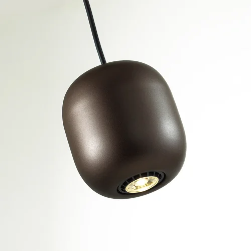 Светильник подвесной Cocoon 5060/1DA Odeon Light коричневый 1 лампа, основание чёрное в стиле современный шар фото 5