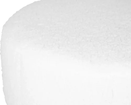 Пуф 2050_BlackBase-LM DANNY BLACK, цвет сиденья белый букле, цвет основания черный Dobrin на 1 , основание в стиле современный фото 2