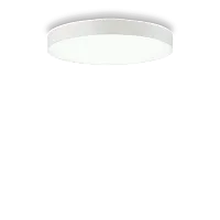 Светильник потолочный LED HALO PL D45 3000K Ideal Lux белый на 1 лампу, основание белое в стиле минимализм современный 