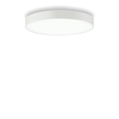 Светильник потолочный LED HALO PL D45 3000K Ideal Lux белый на 1 лампу, основание белое в стиле минимализм современный 