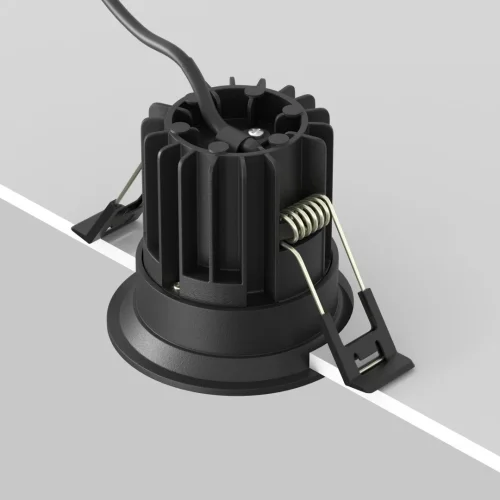 Светильник точечный LED Round DL058-7W3K-B Maytoni чёрный 1 лампа, основание  в стиле современный  фото 6