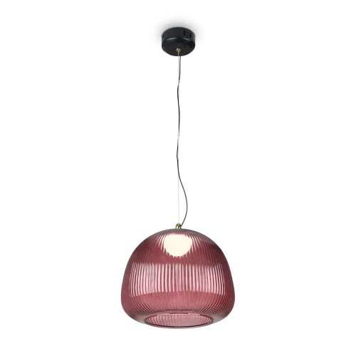 Светильник подвесной LED Enchantment FR5384PL-L11R Freya красный на 1 лампу, основание чёрное в стиле современный фото 2
