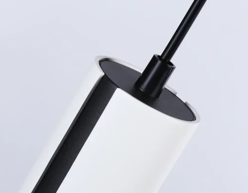 Светильник подвесной TN51608 Ambrella light белый 1 лампа, основание чёрное в стиле современный хай-тек трубочки фото 5