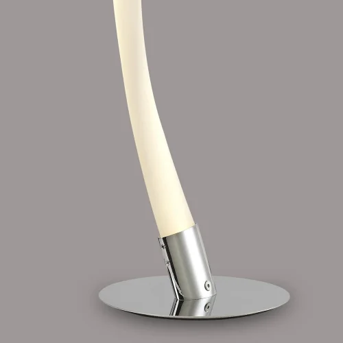 Настольная лампа LED Armonia 6729 Mantra белая 1 лампа, основание хром металл в стиле современный хай-тек  фото 4