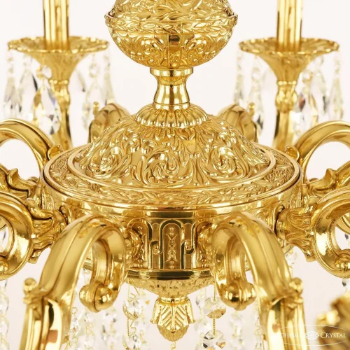 Люстра подвесная 72101/10/250 B G Bohemia Ivele Crystal без плафона на 10 ламп, основание золотое в стиле классический sp фото 2