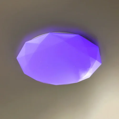 Светильник потолочный LED с пультом Астрон CL733480G Citilux белый 1 лампа, основание белое в стиле современный хай-тек с пультом фото 7
