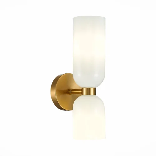 Бра Treviso SL1180.201.02 ST-Luce белый на 2 лампы, основание золотое в стиле современный 