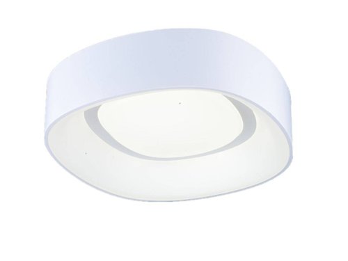 Люстра потолочная LED Enfield OML-45207-51 Omnilux белая на 1 лампа, основание белое в стиле хай-тек 