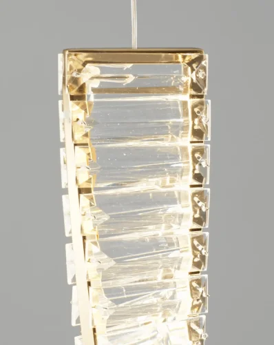 Светильник подвесной LED Asti V10433-PL Moderli прозрачный 1 лампа, основание золотое в стиле классический современный  фото 4