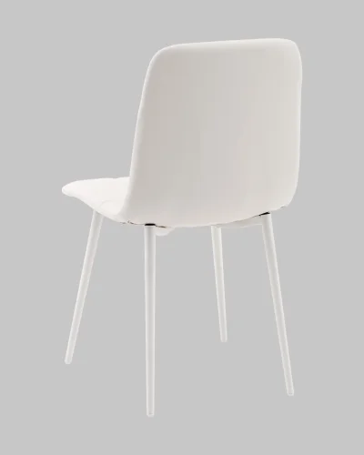 Стул Одди NEW экокожа белый белые ножки УТ000041295 Stool Group, белый/экокожа, ножки/металл/белый, размеры - ***** фото 5
