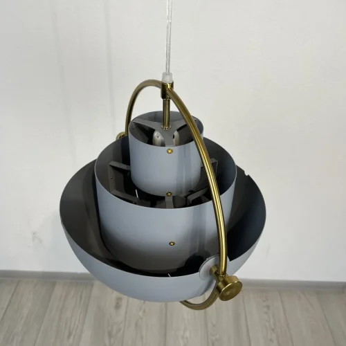 Светильник подвесной Weisdorff 123429-22 ImperiumLoft серый 1 лампа, основание латунь в стиле современный арт-деко лофт  фото 7