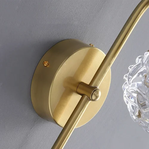 Настенный светильник VERENA WALL 208294-23 ImperiumLoft прозрачный на 1 лампу, основание латунь в стиле современный фото 4 Настенный светильник VERENA WALL 208294-23 ImperiumLoft прозрачный на 1 лампу, основание латунь в стиле современный фото 4