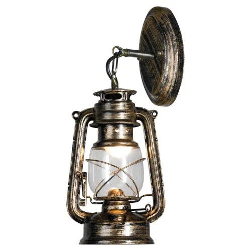 Бра LSP-9519 Lussole прозрачный на 1 лампа, основание античное бронза в стиле кантри 