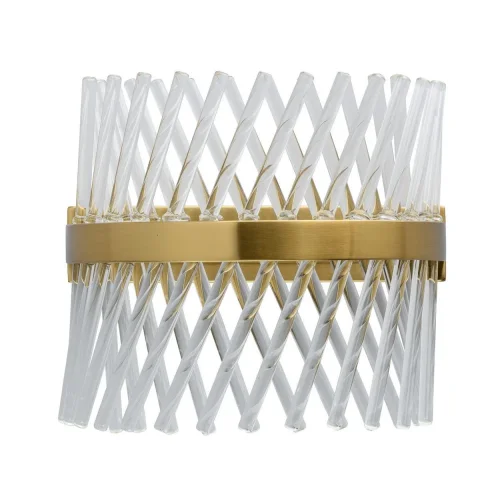 Бра Аделард 642024101 MW-Light прозрачный на 1 лампу, основание латунь в стиле классический 