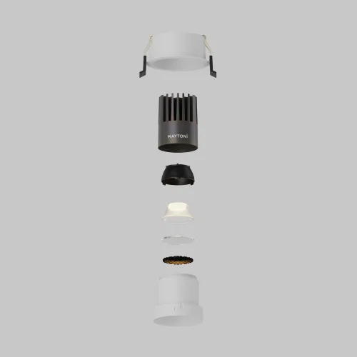 Светильник точечный LED Dip DL116-10W-3K-W Maytoni белый на 1 лампу, основание белое в стиле современный хай-тек круглый фото 12