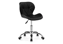 Компьютерное кресло Trizor black 15339 Woodville, чёрный/искусственная кожа, ножки/металл/хром, размеры - *810***530*530