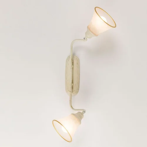 Бра Прованс CL511524 Citilux белый на 2 лампы, основание бежевое в стиле классический прованс кантри  фото 4