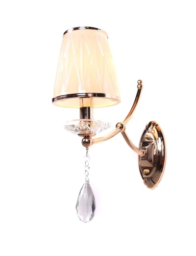 Бра Dominni LDW 9268-1 GD Lumina Deco бежевый на 1 лампа, основание золотое в стиле классический  фото 3