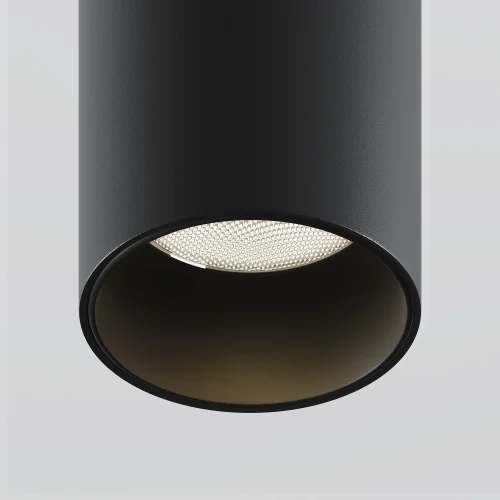 Светильник точечный LED Focus T C141RS-L125-6W3K-B Maytoni чёрный 1 лампа, основание чёрное в стиле современный хай-тек круглый трубочки фото 2