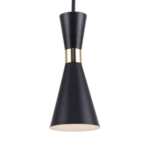 Светильник подвесной Sheen 2757-1P F-promo чёрный 1 лампа, основание золотое в стиле минимализм  фото 3
