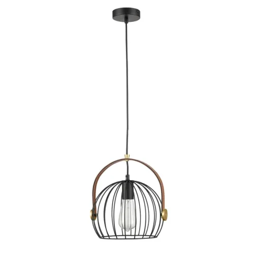 Светильник подвесной лофт Pasquale VL6252P01 Vele Luce чёрный на 1 лампу, основание чёрное в стиле лофт 