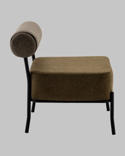 Кресло Ponpoun, зелёный УТ000040472 Stool Group, зелёный/шенилл, ножки/металл/чёрный, размеры - *710***610*710мм фото 5