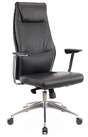 Офисное кресло London Экокожа Черный EP-751 PU BLACK Everprof, чёрный/экокожа, ножки//, размеры - 1190*1290***630*