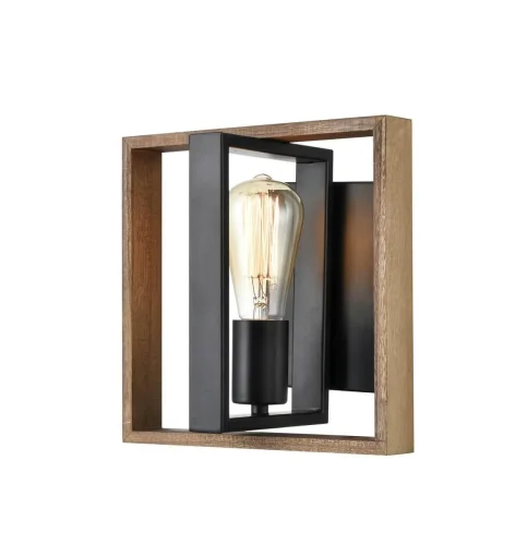 Бра лофт Басшн (Bastion 441) VL6112W01 Vele Luce коричневый чёрный на 1 лампу, основание чёрное в стиле лофт фото 2 Бра лофт Басшн (Bastion 441) VL6112W01 Vele Luce коричневый чёрный на 1 лампу, основание чёрное в стиле лофт фото 2