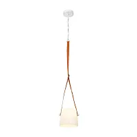 Светильник подвесной LED Mona 1608P-WH LOFT IT белый на 1 лампу, основание белое в стиле современный 
